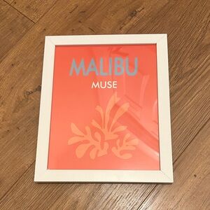 Amazon Coral and Blue Art Print